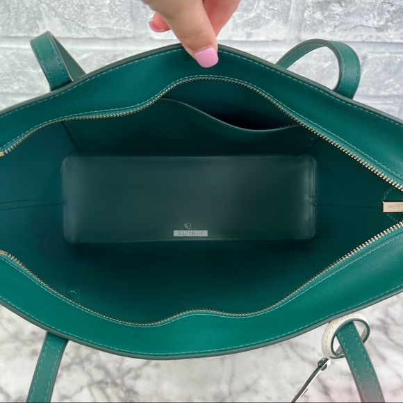 Kate Spade Large Cara Tote Shoulder Bag Monstera Leaves - Picture 7 of 9